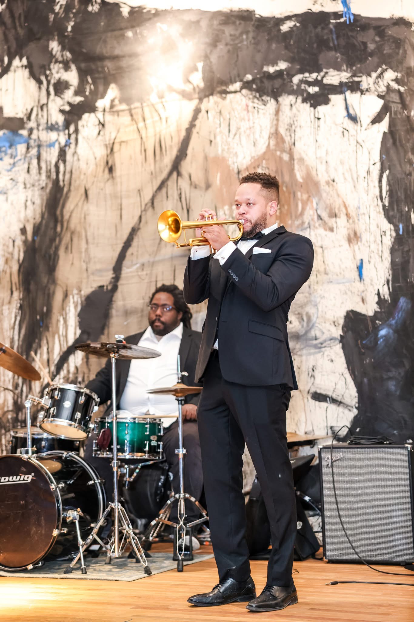 Trumpet performance at Reclaiming the Canvas